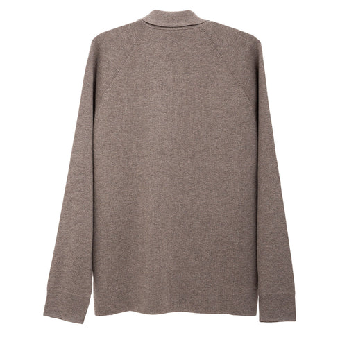 Norse Projects Bjarne Merino Cotton Milano Full Zip Jacket Warm Grey N45-05857004 Degli Uberti